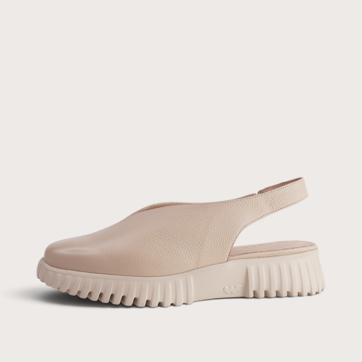 Altea Beige Leather Flats