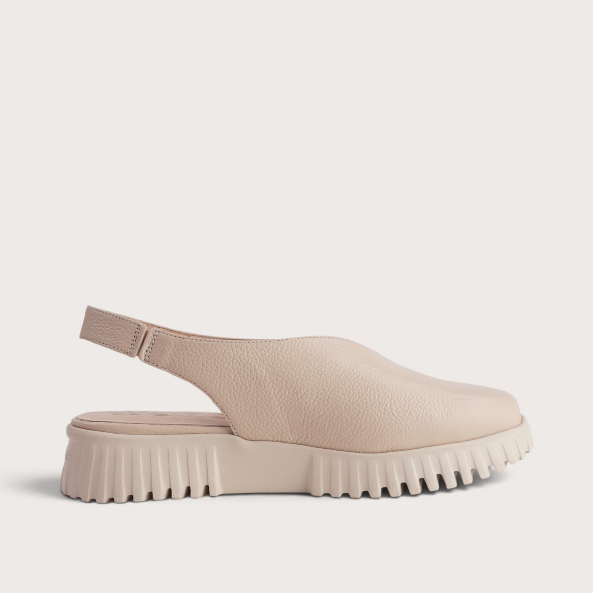 Altea Beige Leather Flats
