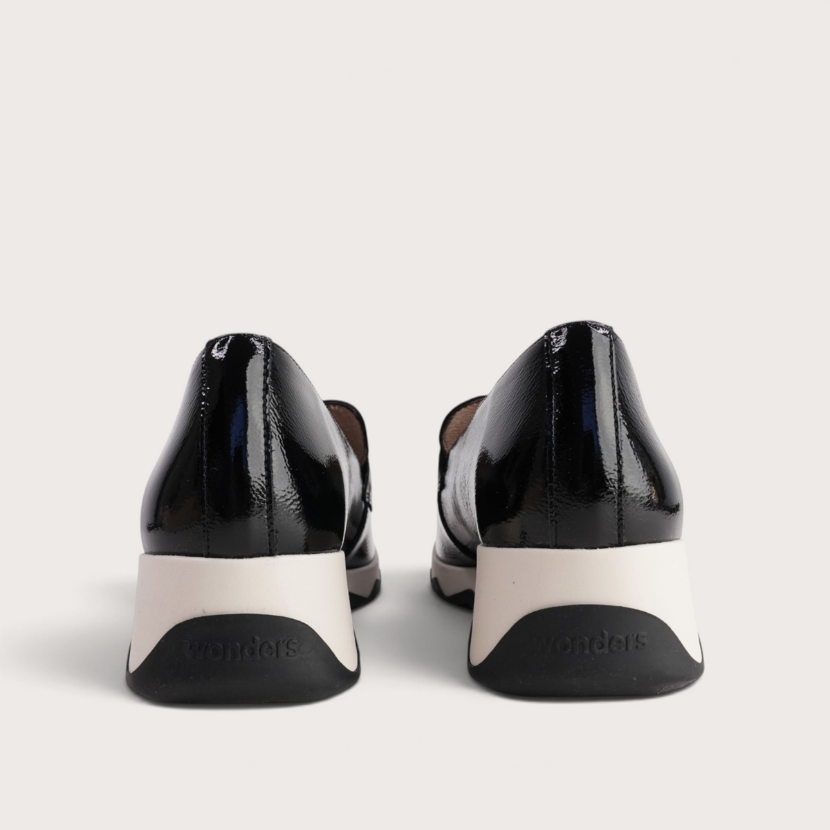 Calpe Black Patent Leather Flats