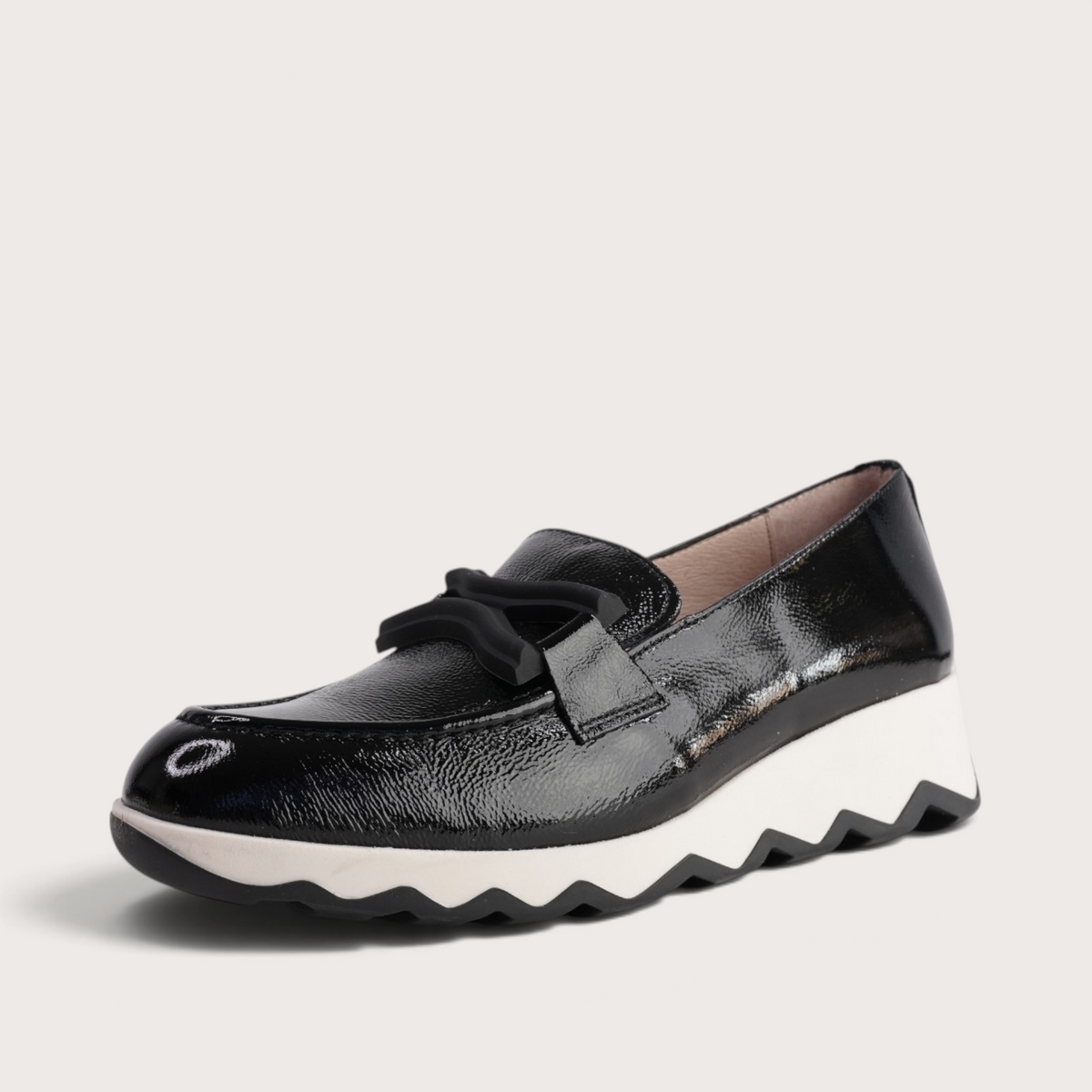 Calpe Black Patent Leather Flats
