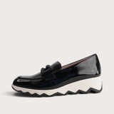 Calpe Black Patent Leather Flats