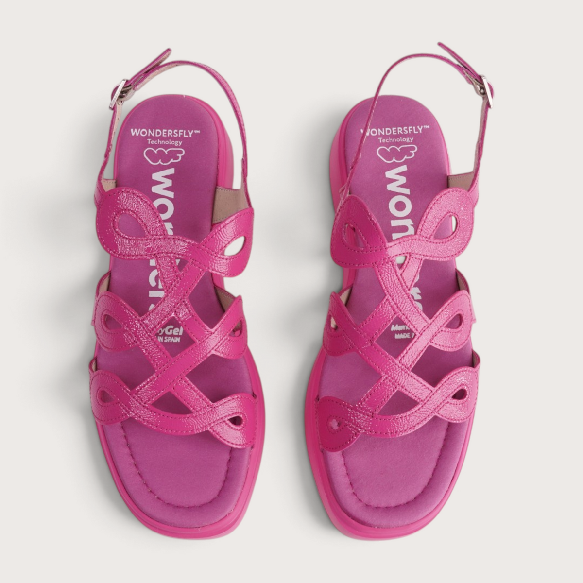 Avila Pink Patent Leather Sandals