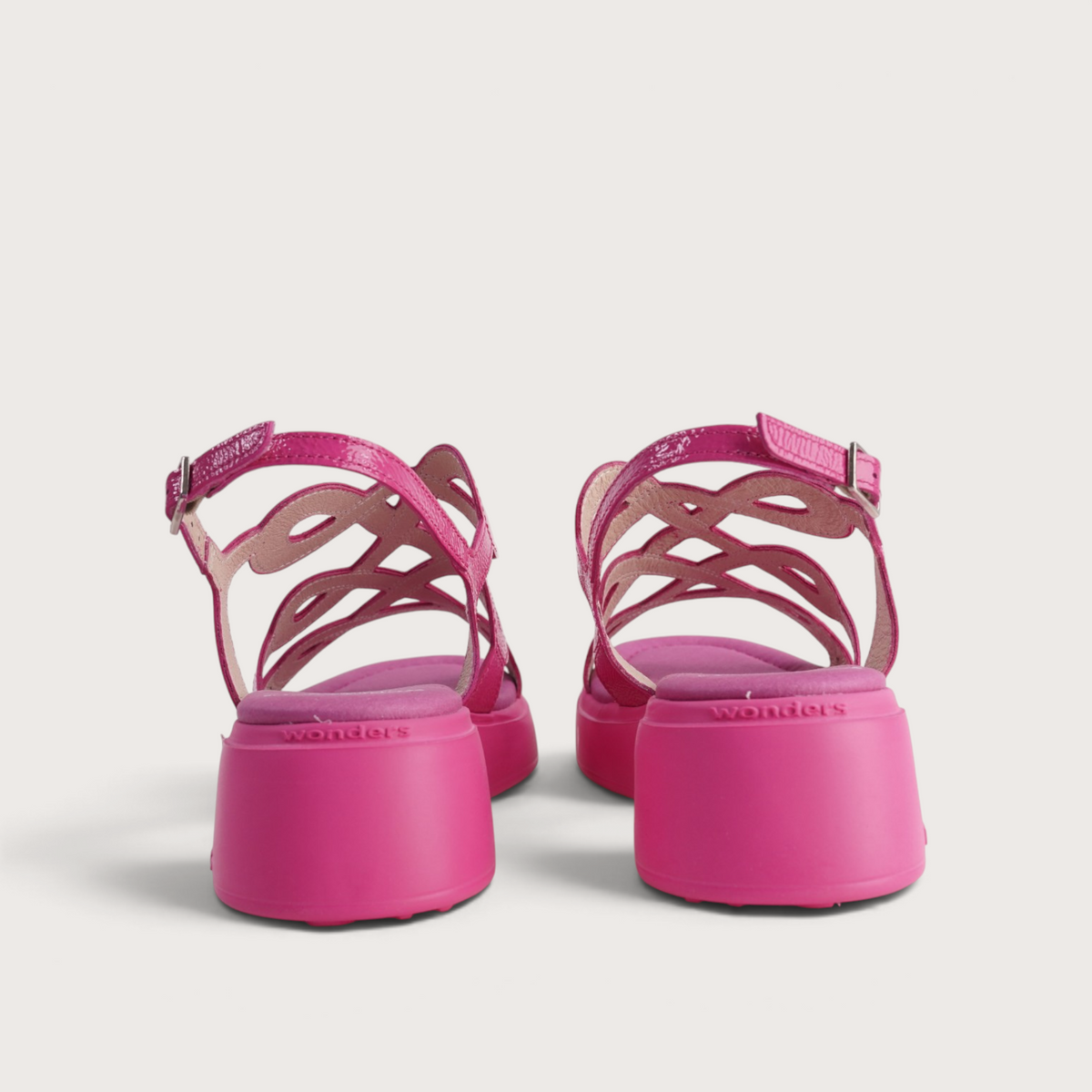 Avila Pink Patent Leather Sandals