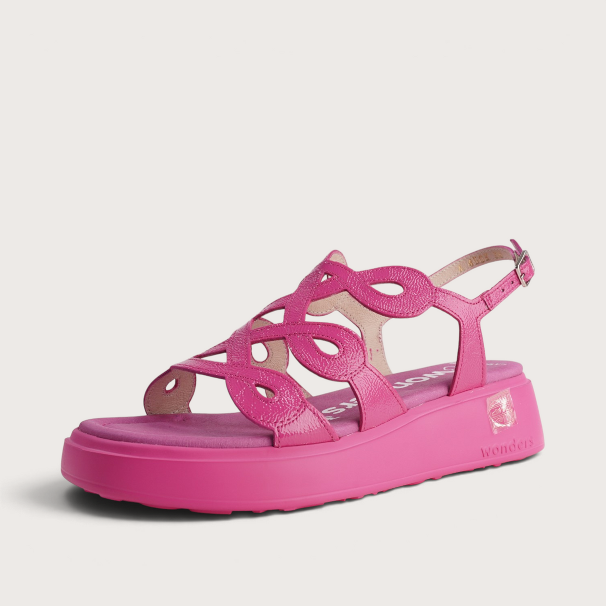 Avila Pink Patent Leather Sandals
