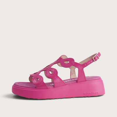 Avila Pink Patent Leather Sandals