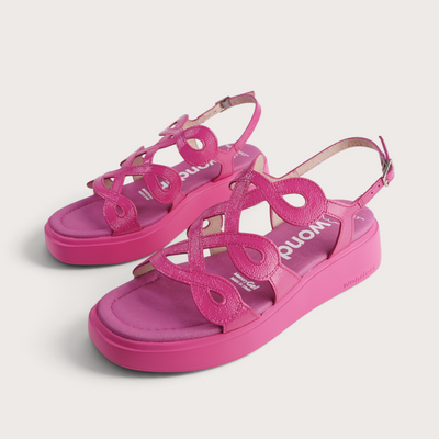 Avila Pink Patent Leather Sandals