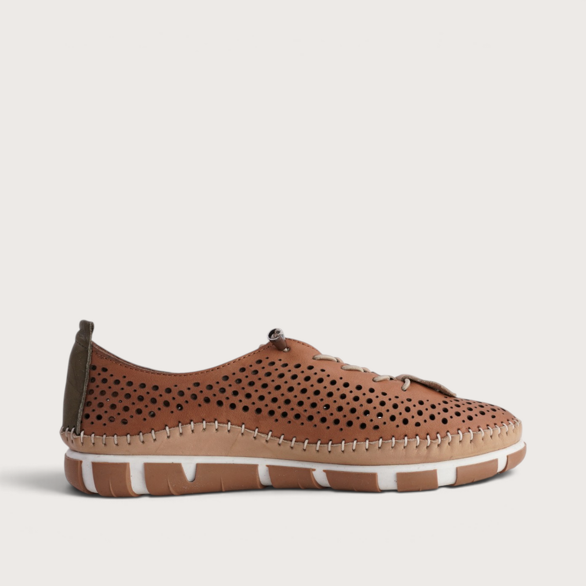 Chin Tan Leather Sneakers