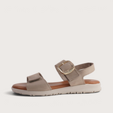 Vienna Taupe Leather Sandals