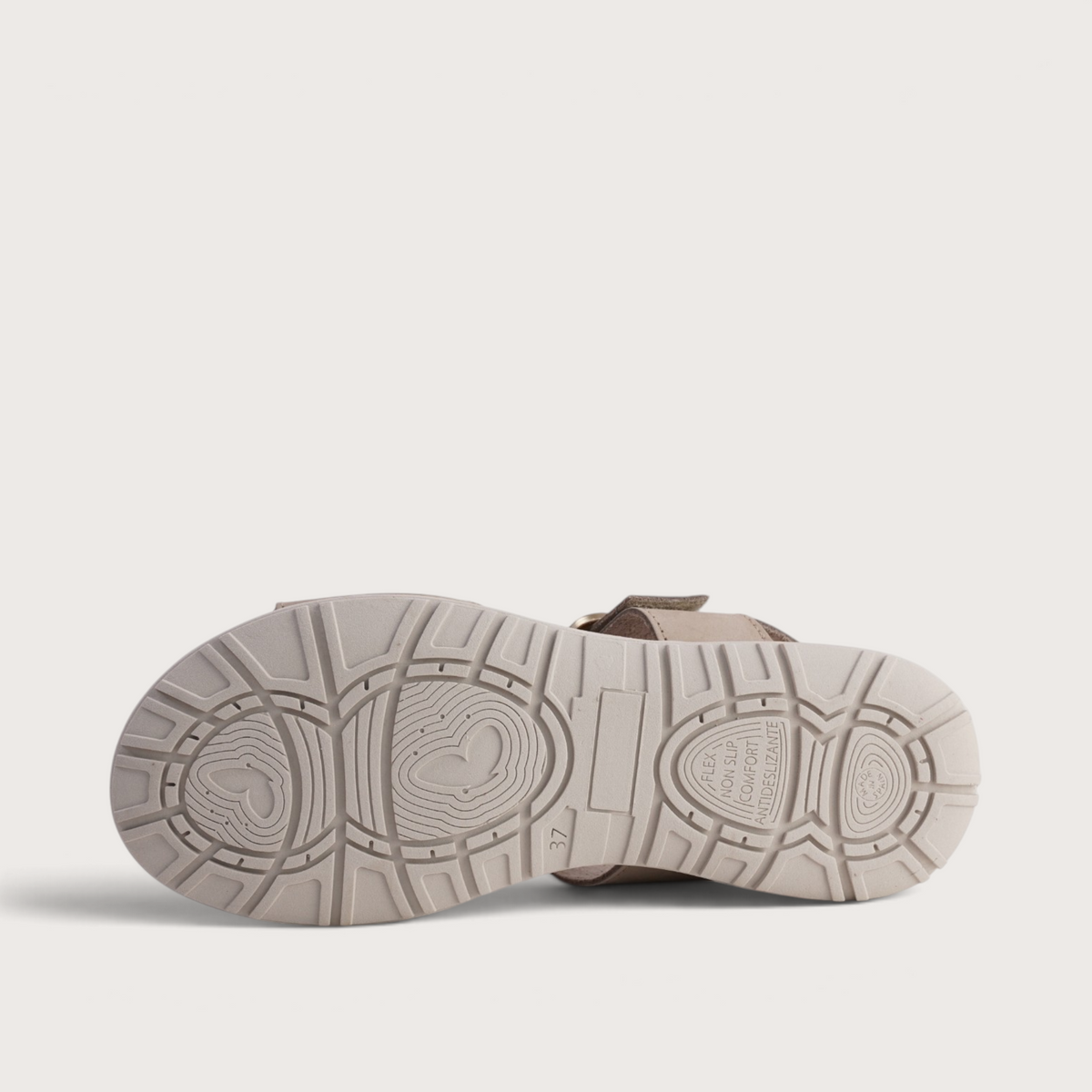 Vienna Taupe Leather Sandals