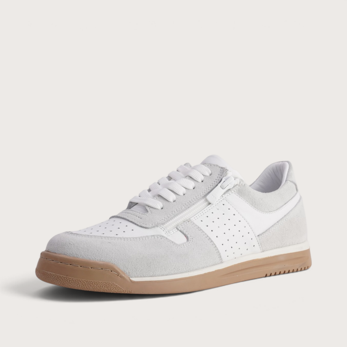 Yena White Leather Sneakers