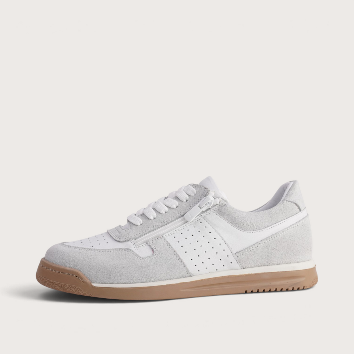 Yena White Leather Sneakers