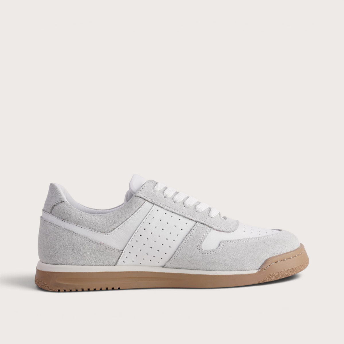 Yena White Leather Sneakers