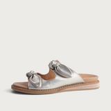 Hadee Soft Gold Leather Slides