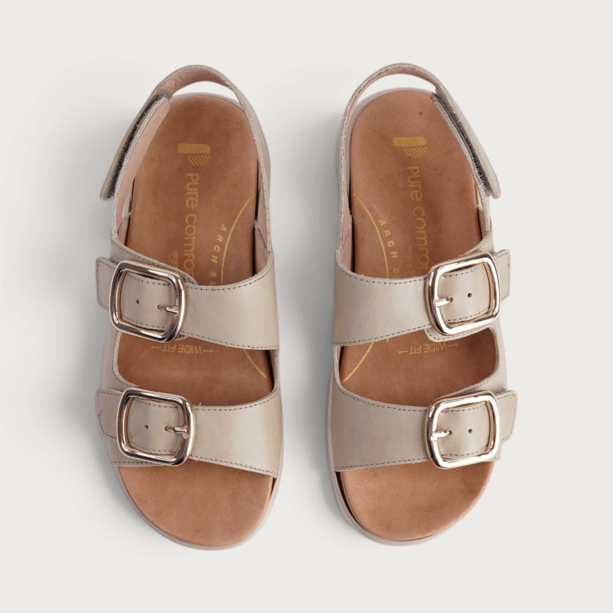 Corso Cement Leather Sandals