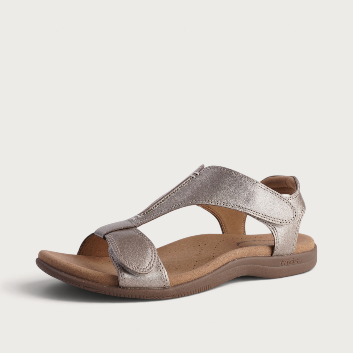 The Show Champagne Leather Sandals