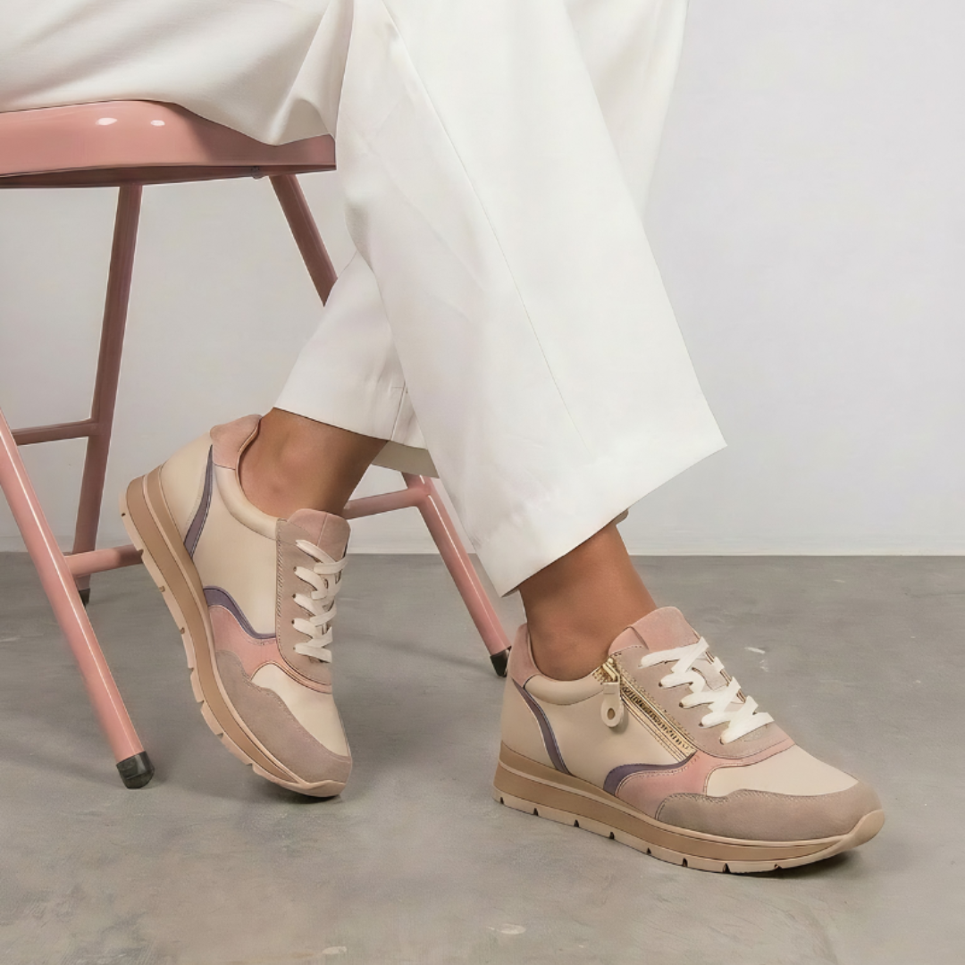 Narniea Almond Multi Leather Sneakers