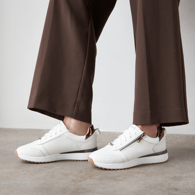 Brooklyn Soft White/ Tortoise Shell Sneakers