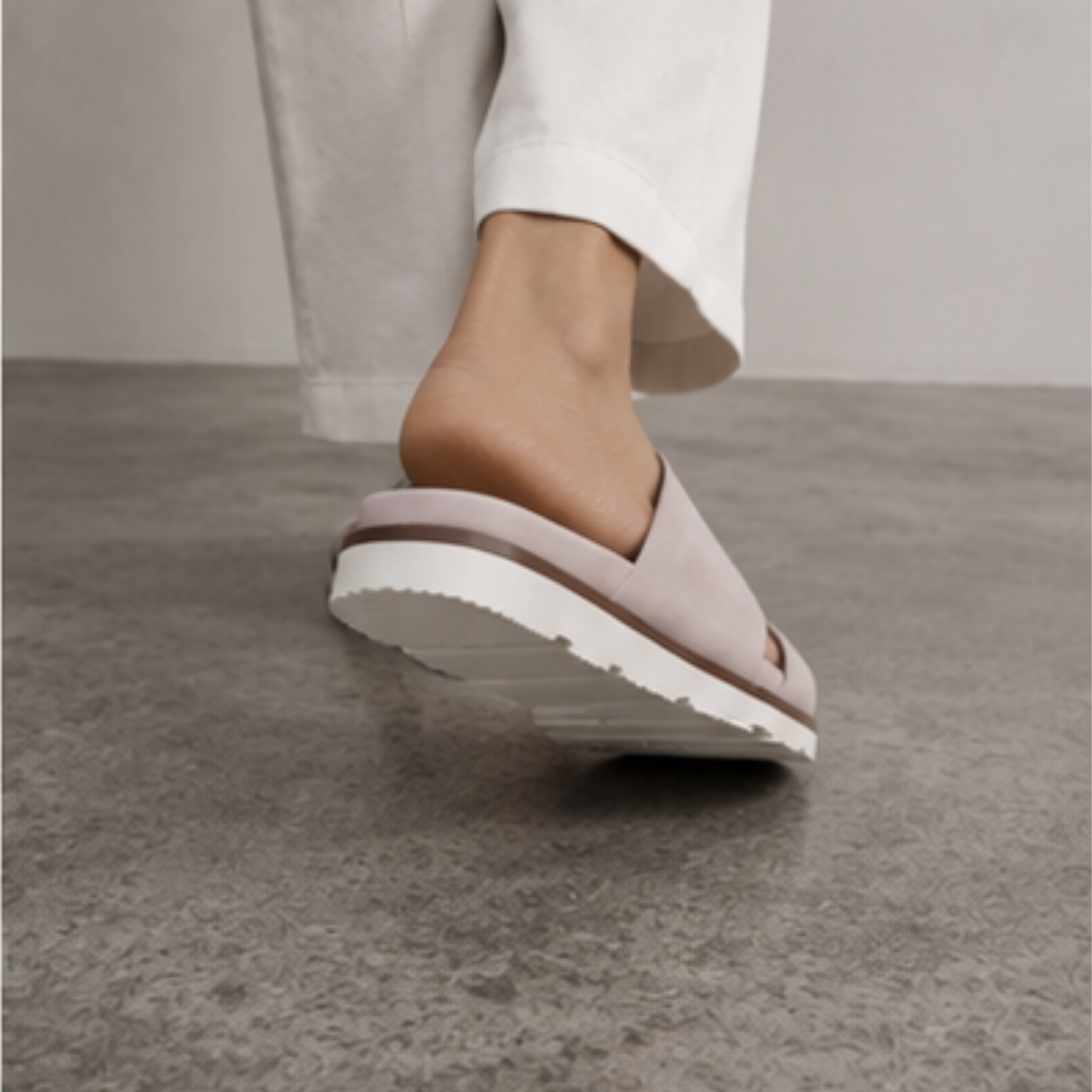 Eliza Powder Leather Sandals