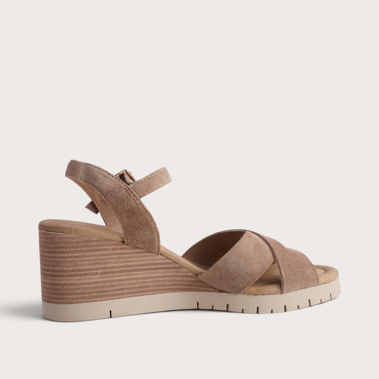 Tylar Light Choc Suede Wedges