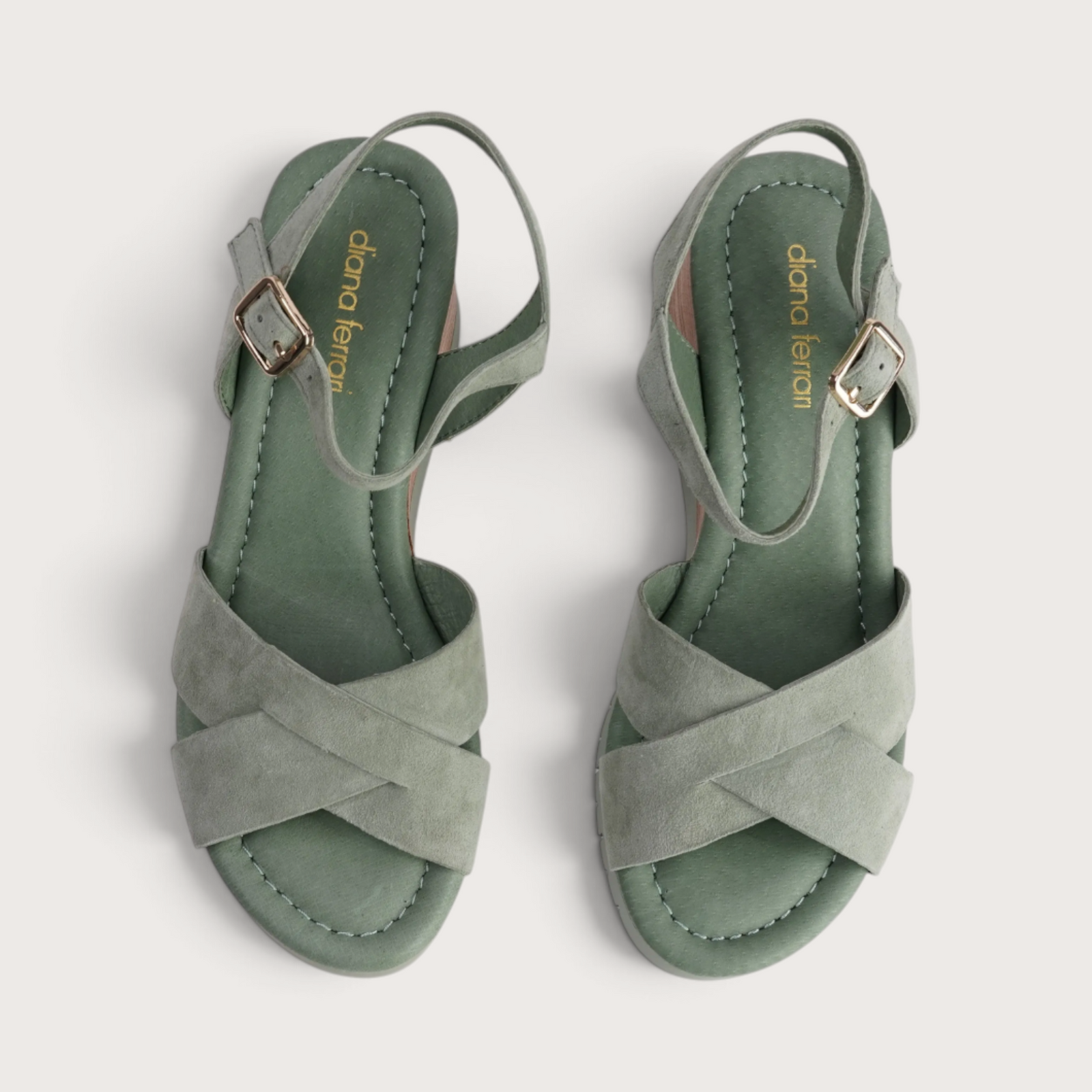 Tylar Sage Suede Wedges