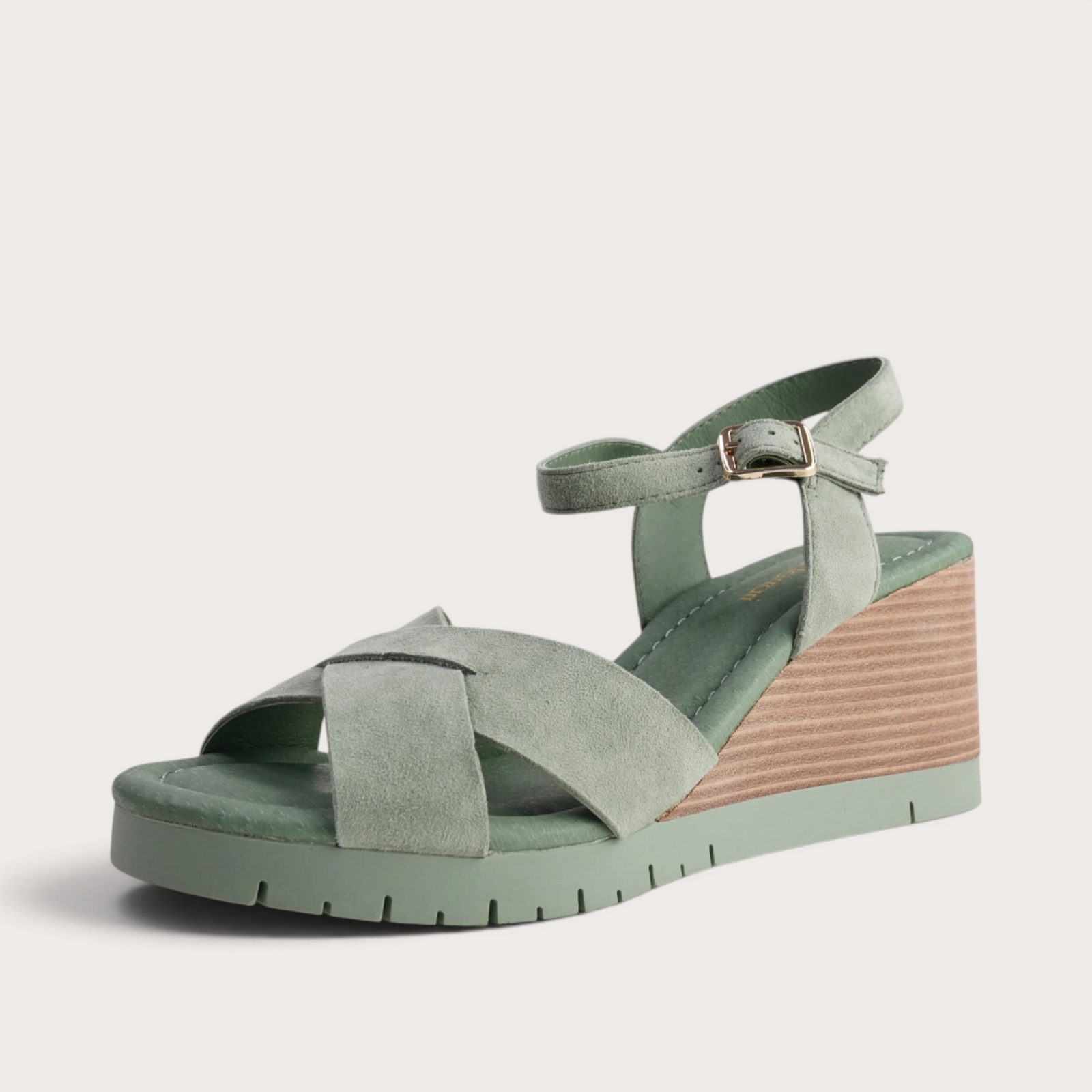 Tylar Sage Suede Wedges