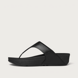 Lulu Leather Black Sandals