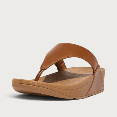 Lulu Leather Light Tan Sandals